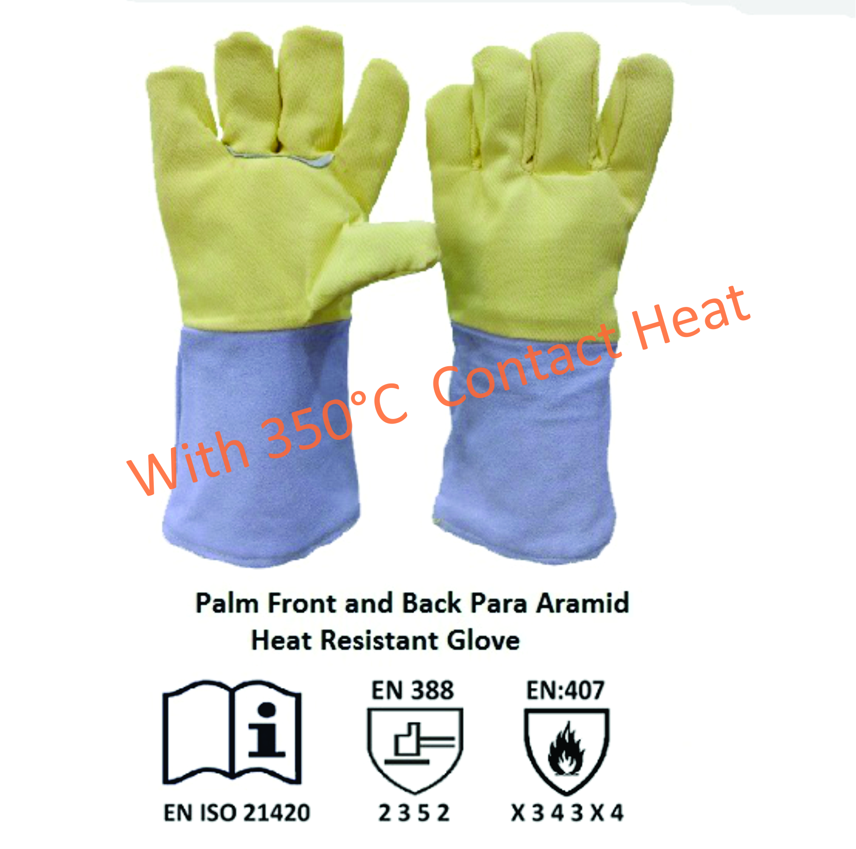 Palm Aramid Heat Resistant Glove