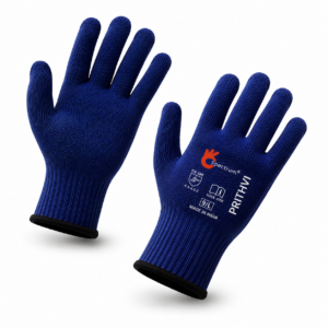 PRITHVI Cut Resistant 4 Composite Gloves offering superior cut and abrasion resistance for industrial safety applications