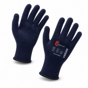 ASHOKA BLACK ARAMID GLOVES. MADE FROM KEVLAR FIBER. BEST HEAT & CUT RESISTANT GLOVES