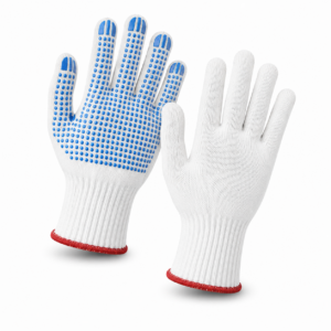 PVC Dotted Polyamide Gloves – Lint-Free, High Comfort Gloves with Slip-Resistant Grip