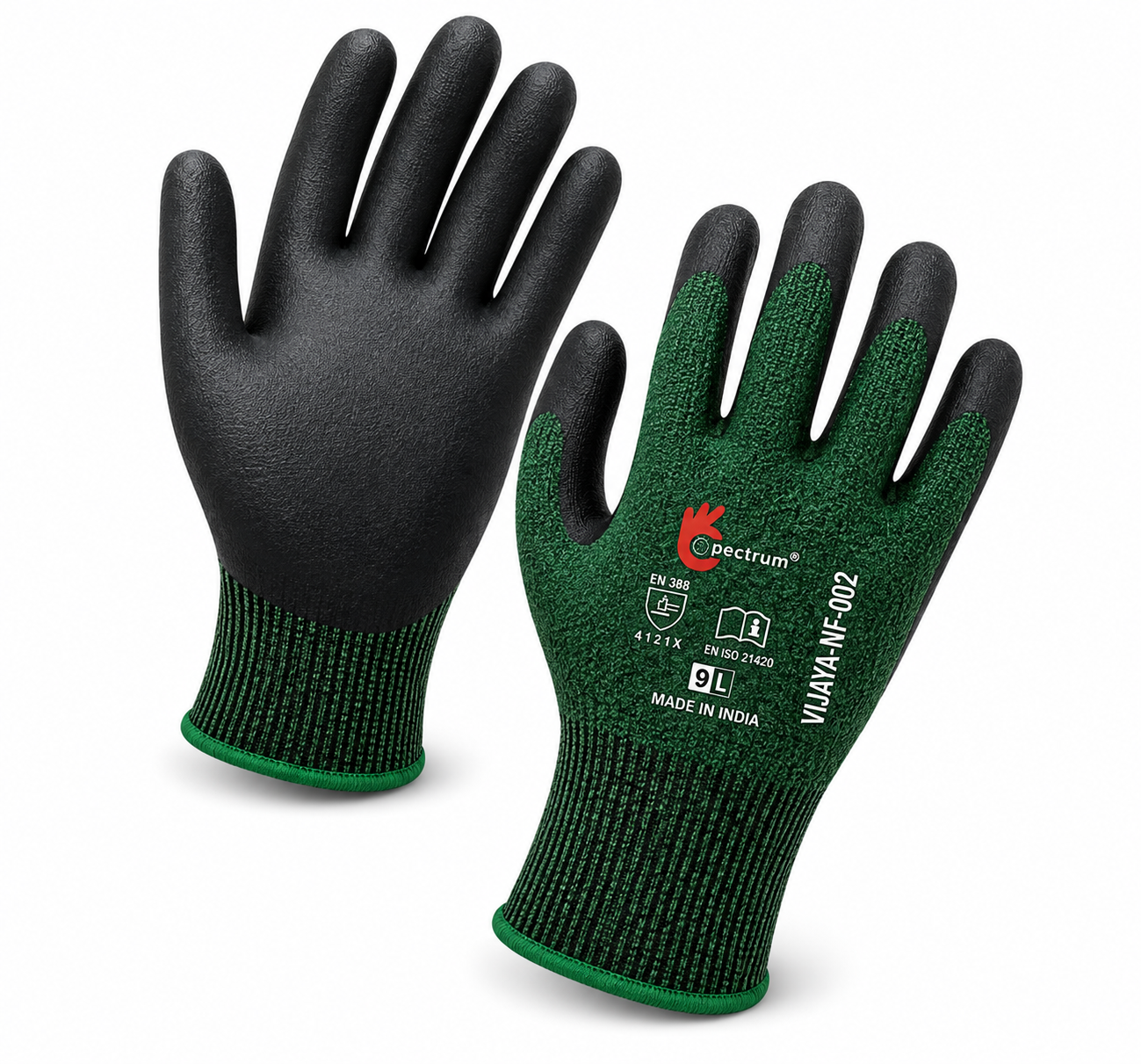 VIJAYA CR-4 – Cut-Resistant Micro Foam Nitrile Gloves 1 VIJAYA 13NMF-002C CR-4 Cut-Resistant Micro Foam Nitrile Gloves with Thumb Crotch Protection