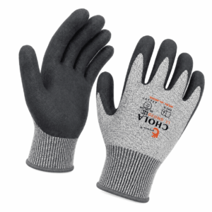 CHOLA CR-5 Sandy Nitrile Gloves for High Grip on Oily and Slippery Surfaces