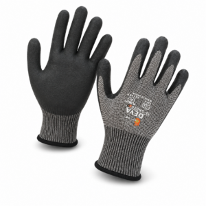 DEVA SN-020 CR-F Heavy-Duty Sandy Nitrile Coated Safety Gloves with Superior Grip