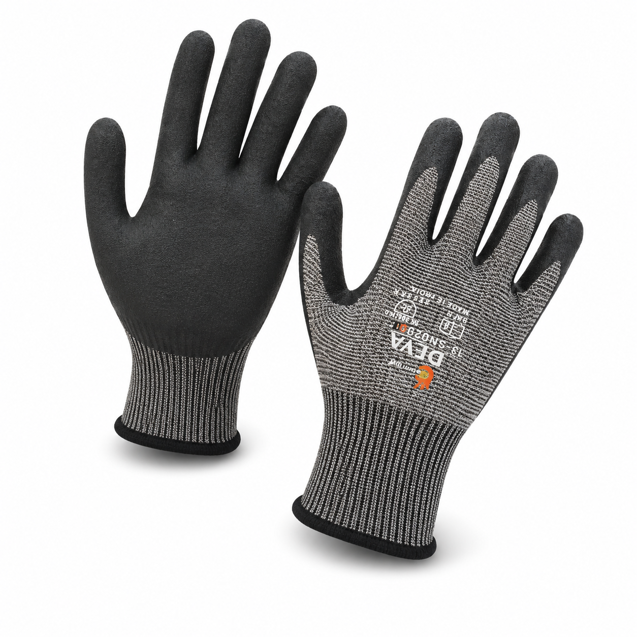 DEVA CR-F – Heavy-Duty Sandy Nitrile Coated Gloves for Superior Grip & Protection 1 DEVA SN-020 CR-F Heavy-Duty Sandy Nitrile Coated Safety Gloves with Superior Grip