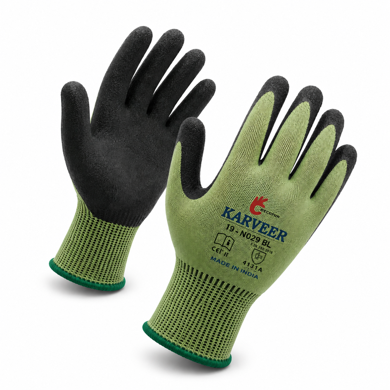 KARVEER CR-3 – Sandy Nitrile Coated Grip Gloves for Oily Applications 1 KARVEER SN-020 CR-3 Sandy Nitrile Coated Gloves for Oil-Resistant Industrial Grip