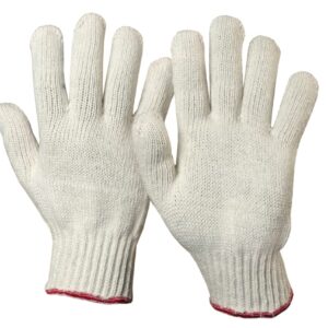 Poly-Cotton Knitted Hand Gloves – Comfortable, Durable & Cost-Effective Safety Solution
