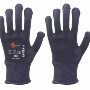 ASHOKA BLACK ARAMID GLOVES. MADE FROM KEVLAR FIBER. BEST HEAT & CUT RESISTANT GLOVES