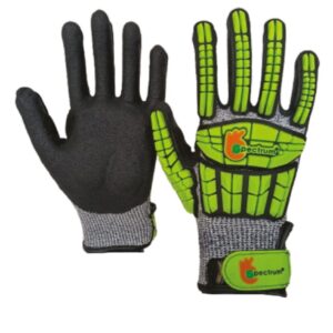CHOLA 13SN-020 I002C CR-5 impact-resistant sandy nitrile coated gloves for industrial safety