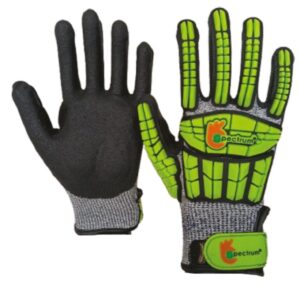 CHOLA 13SN-020 I002C CR-5 impact-resistant sandy nitrile coated gloves for industrial safety