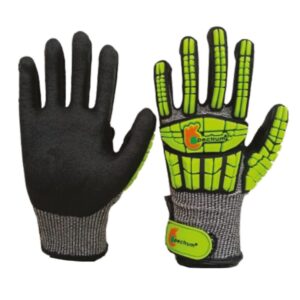 DEVA 13SN-020 I002C CR-F steel-reinforced impact resistant sandy nitrile gloves