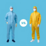 Comparison of disposable and reusable safety suits for industrial use