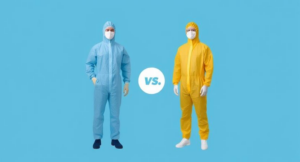Comparison of disposable and reusable safety suits for industrial use