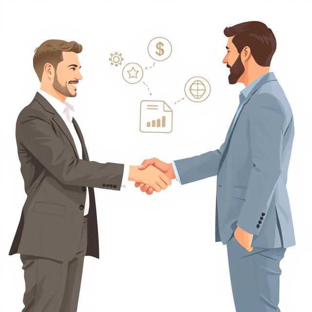 Customer receiving top-quality service and products from a vendor, representing trust, quality, and satisfaction