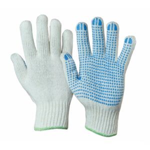 PVC Dotted Poly Cotton Gloves | Industrial grip gloves