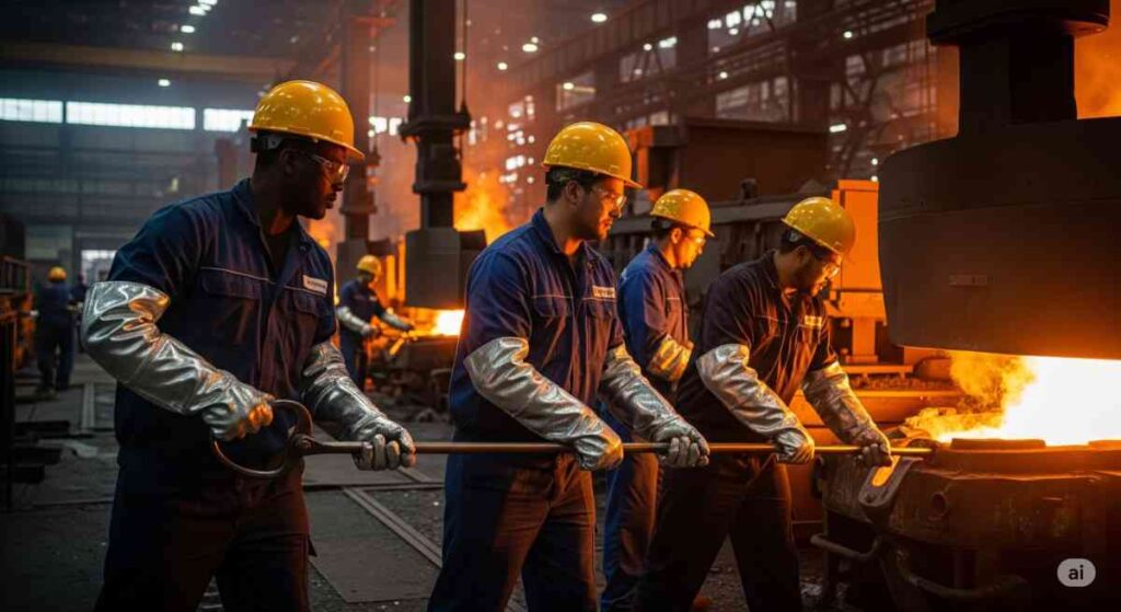 "Heat resistant gloves wholesale by Spectrum Technicals – ANSI certified safety gloves for industrial heat protection"