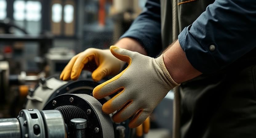 Industrial gloves supplier in India – Spectrum Technicals safety gloves in action