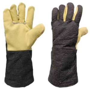 Spectrum VAKA welding gloves 350°C heat resistant para aramid multilayer industrial safety gloves with safety cuff