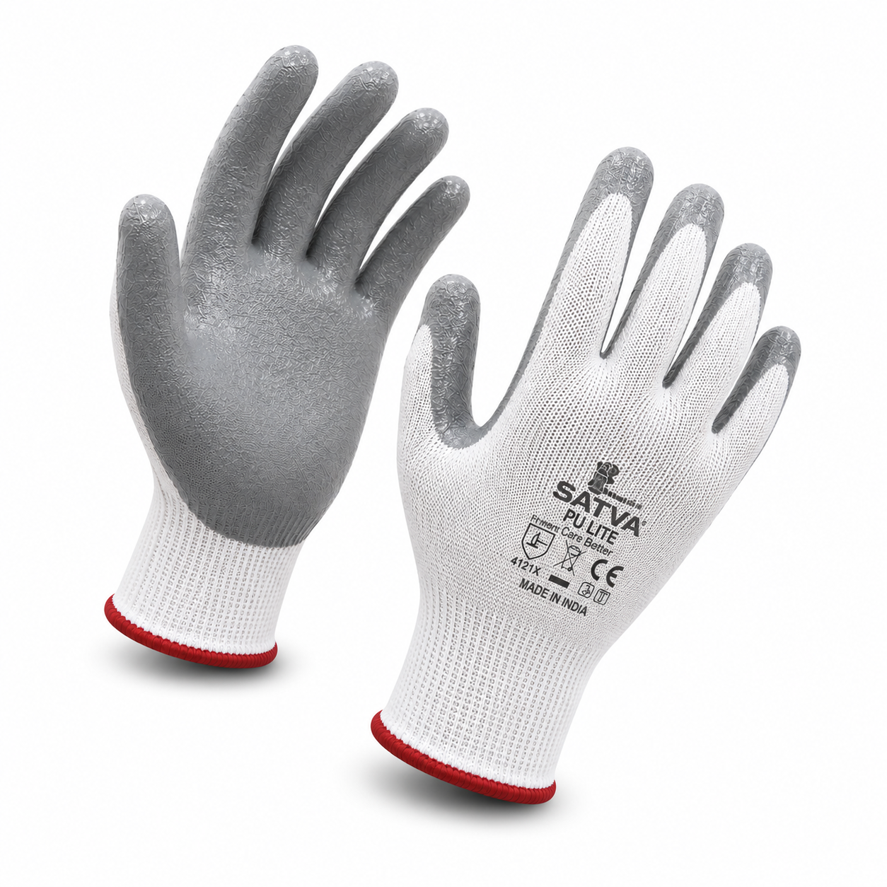 SATVA - Bio-Degradable Gloves 3 SATVA PU Nitrile Coated industrial gloves for better grip and durability – Spectrum Technicals
